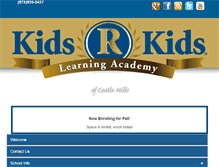 Tablet Screenshot of kidsrkidscastlehills.com